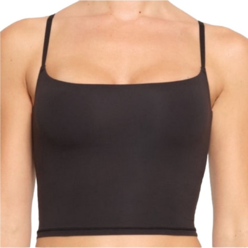Skims Fits Everybody CROPPED CAMI Gunmetal Gray Size Large Tank Top